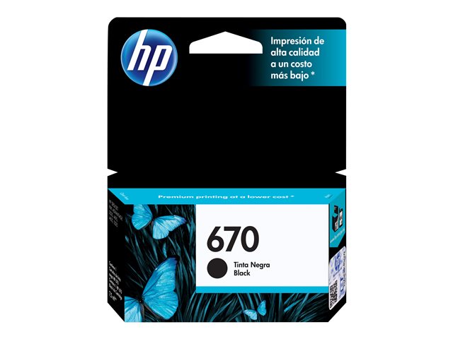 HPc CZ113AL 670 Black Ink Cartridge 250 pages