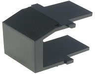 Panduit NetKey Módulo Vacío Negro | Tapa Profesional para Red