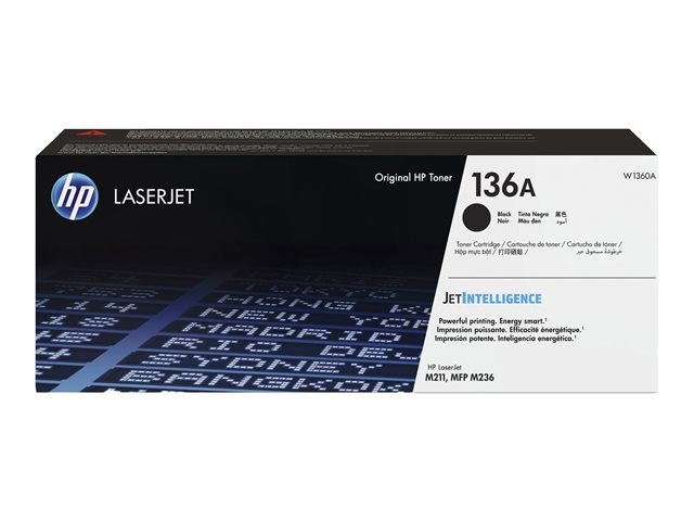 HP 136A Black Original LaserJet Toner Cartridge