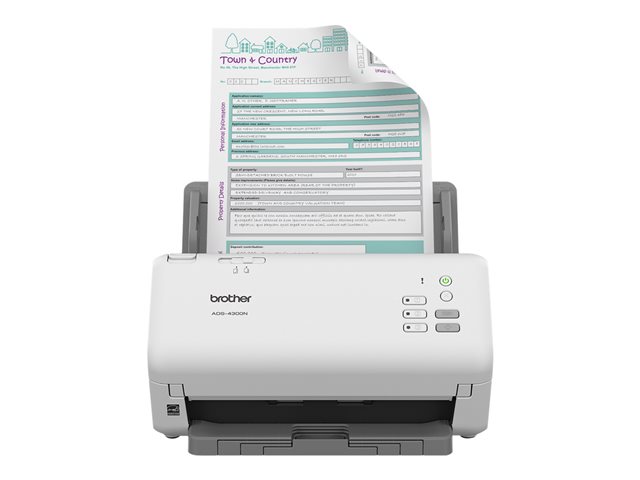 Brother Escaner ADS-4300N Dual 40/80 ipm Tarj.Red USB 3.0