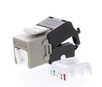 Nexxt Keystone Jack Cat6A | Sin Herramientas, Gris UTP para Redes