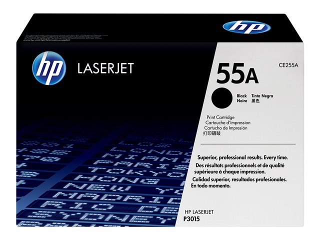 HP 55A - CE255A Toner cartridge - 1 x black - 6000 pages